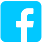Facebook Social Media Icon Light Blue